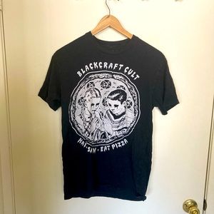 Black Craft Cult tshirt “Hail Satan Eat Pizza”